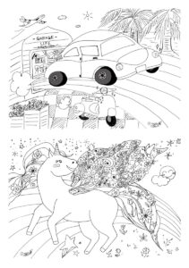 ぬりえ図案